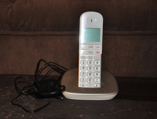 Retro Philips vezetkes hordozhat telefon, 2db fotoaksival