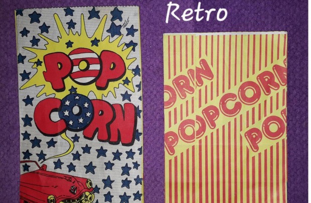 Retro Popcornos Zacskk (1990-es vekbl)