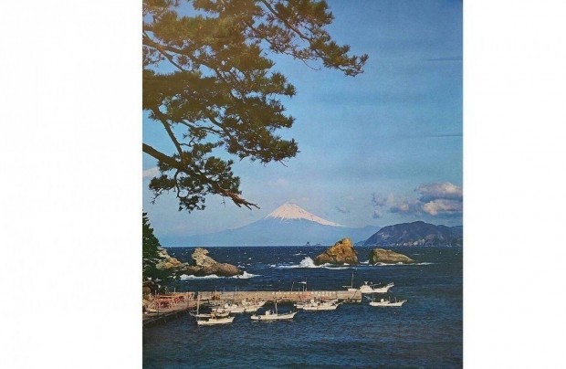 Retro Poszter 67 x 84 cm., Fudzsijma Az Izu- Flsziget Fell