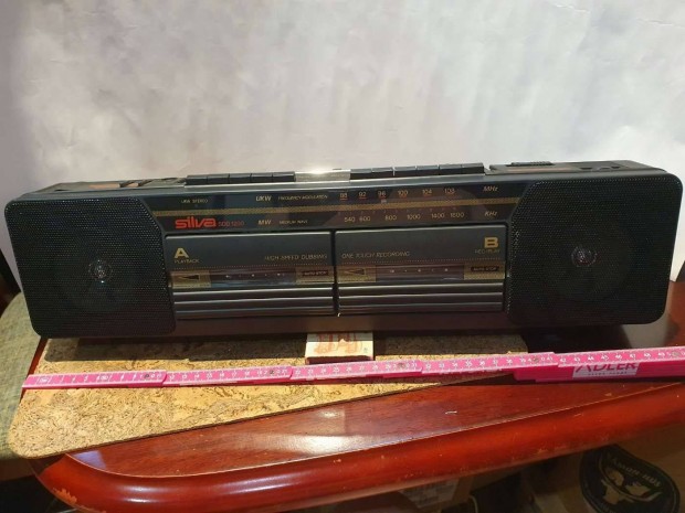 Retro Silva SDD 1200 rdismagn kazetta boombox stlmagn