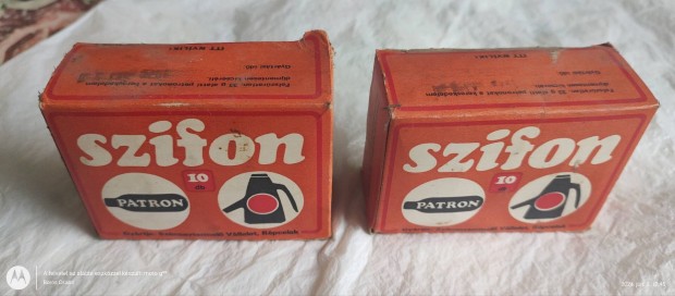 Retro Szifon Patron  40+ves 2 doboz eredeti csomagolsban.