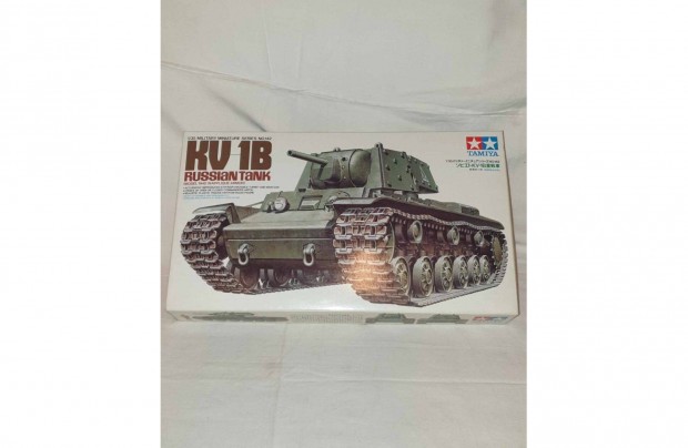 Retró Tamiya KV-1B tank dobozos makett
