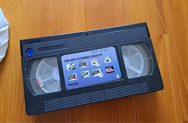 Retro VHS videó magnó tisztító kazetta eladó