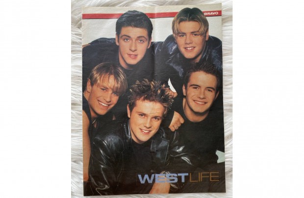 Retro Westlife poszter a 90-es vekbl 21x28 cm