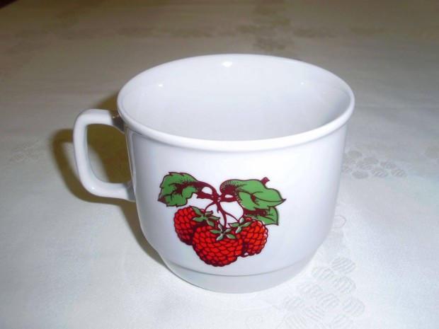 Retro Zsolnay eper mints porceln bgre tes cssze