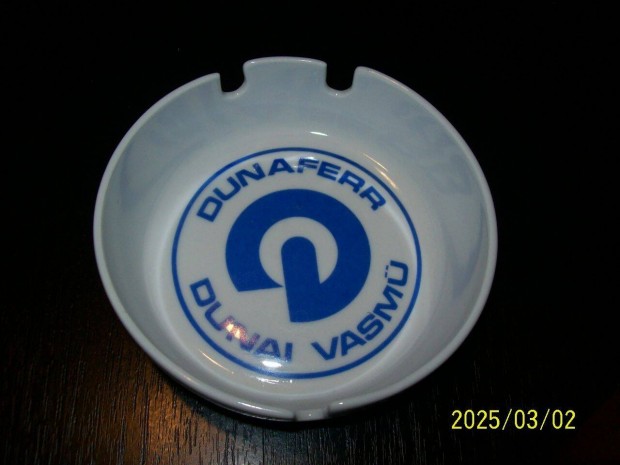 Retro Zsolnay porcelán hamutartó-Dunai Vasmű