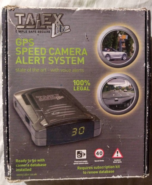 Retró! Talex lite gps speed camera alert system