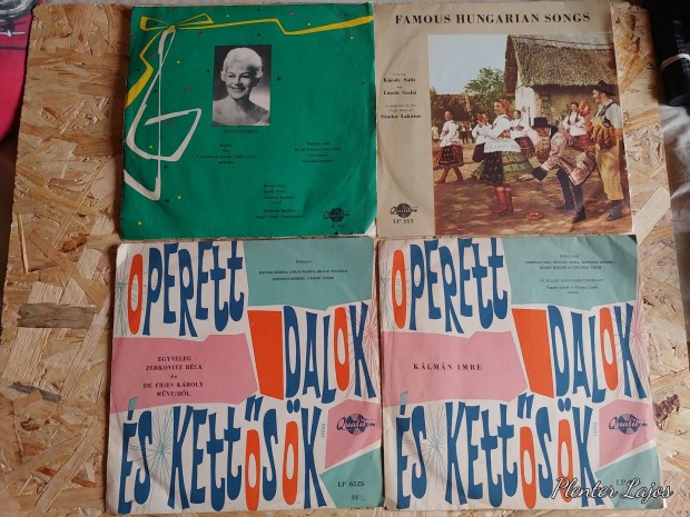 Retró - régi magyar bakelit maxi lemezek