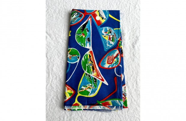 Retro, vintage anyagok, pamutvszon anyag, textil