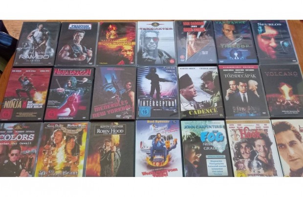Retro akci DVD filmek gyjtemnye
