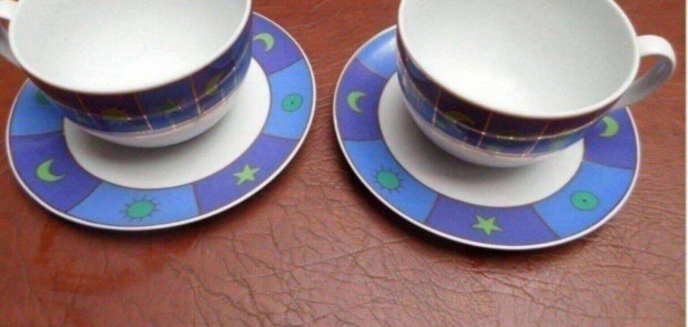 Retro alföldi porcelán csésze bögre Új