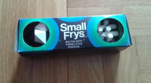 Retro angol Small Frys logikai játék, 3D puzzle kirakós játék