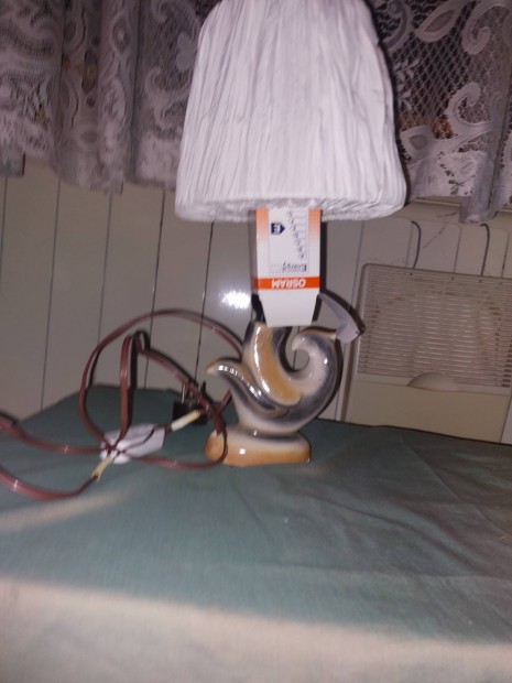 Retro asztali lampa porceln 