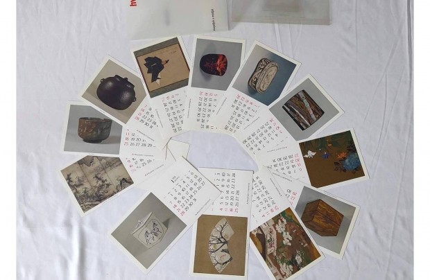Retro asztali naptr 1990 Seikado kollekci