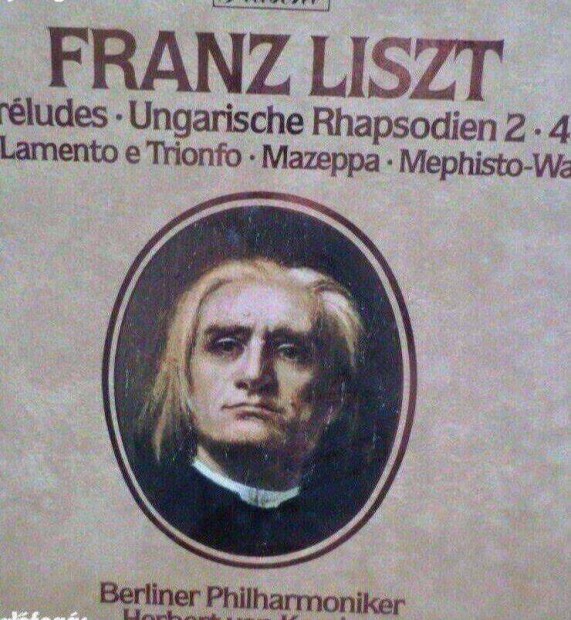 Retro bakelit lemez Liszt Ferenc 2 db dszdobozos