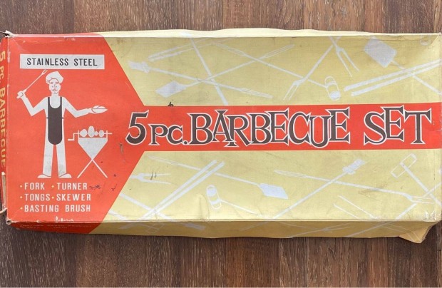 Retro barbecue szett 5 darabos