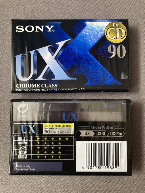Retr bontatlan Sony UX 90 krm magnkazetta kazetta hifi deck olasz