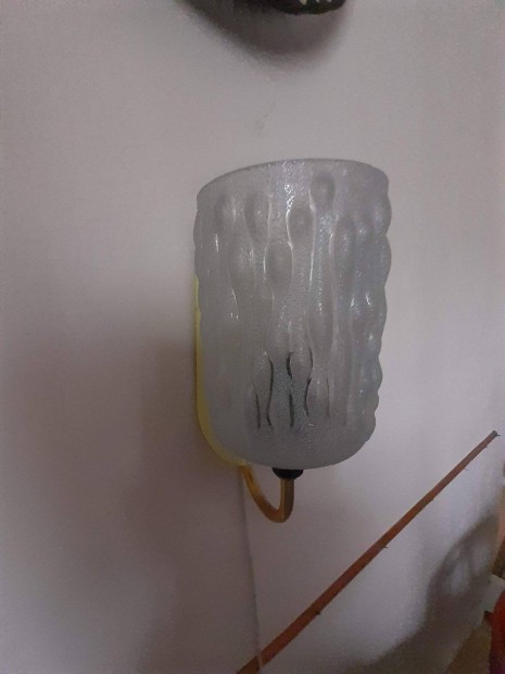 Retro bütykös üvegű falilámpa