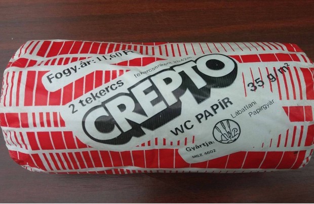 Retro crepto bontatlan Wc papir 2 db debreceni átad gls mpl is