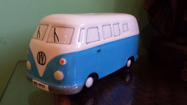 Retro de j VW Volkswagen kermia lakaut persely malacpersely 20 cm