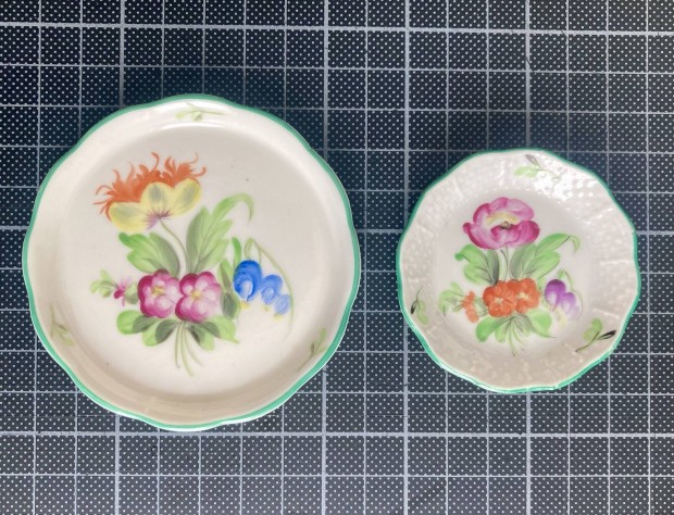 Retr rdekessg! 2 db rgi jelzs Herendi porceln kistnyr