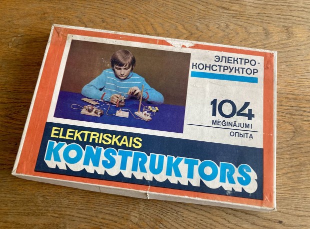 Retr rdekessg! Elektriskais konstruktors 104 - sszerak jtk