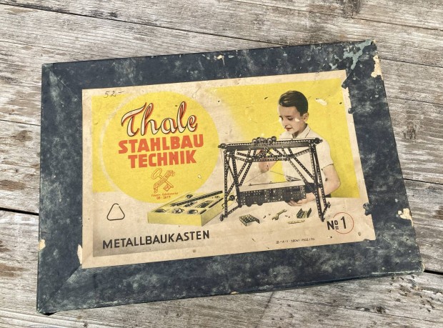 Retró érdekesség! Thale Stahlbau Technik. Metallbaukasten. Fémépítő