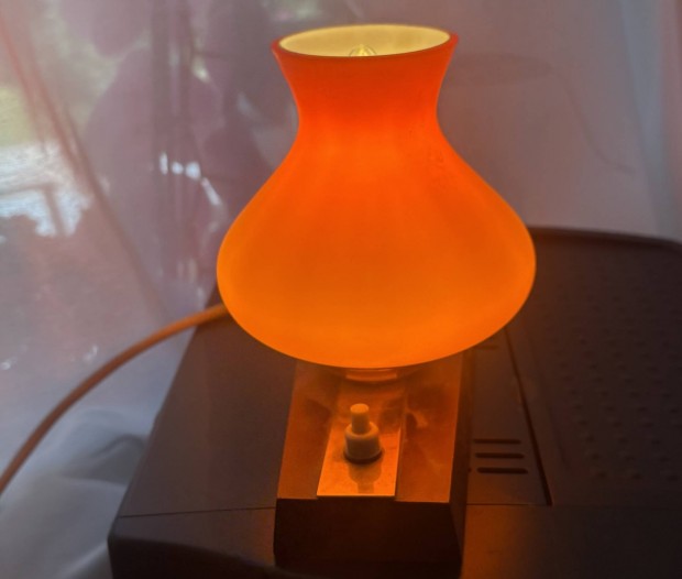Retro fa talapzatú Mini lámpa