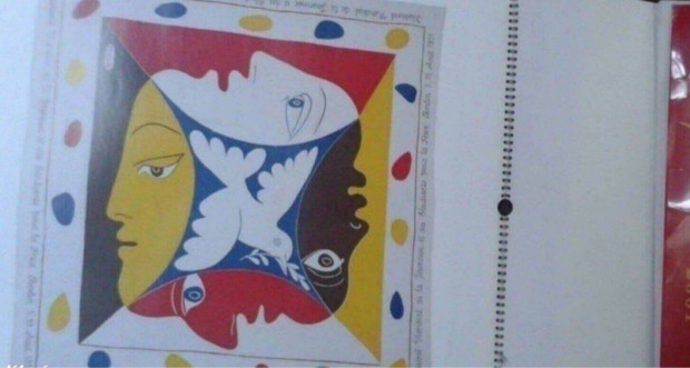 Retro fali naptár Picasso 2001