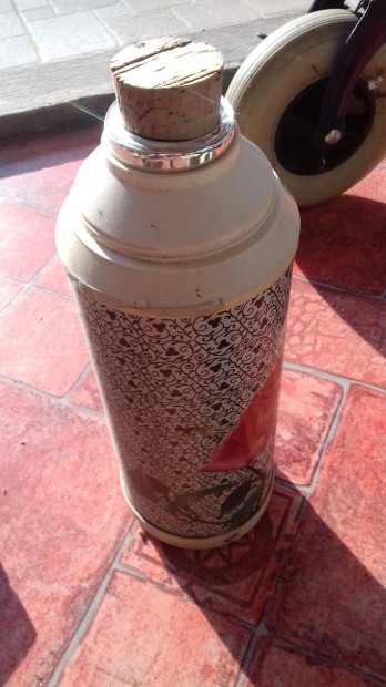 Retro fémházas termosz hibátlan 1 l-es