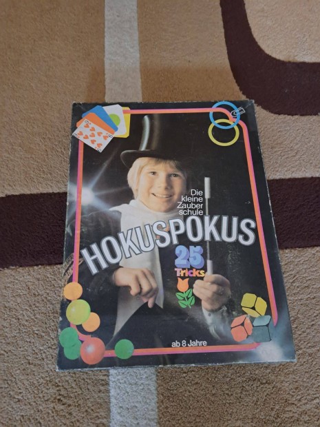 Retro gyerek Hokuspokus bűvész doboz 80-as évek