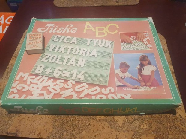 Retro hiánytalan tüske abc társasjáték szocreál minerva triál 2