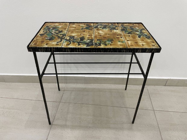 Retro kermia vas asztal kpcsarnok modern mid century kisasztal