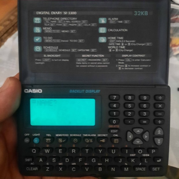 Retró lcd,kvarc menedzser kalkulator
