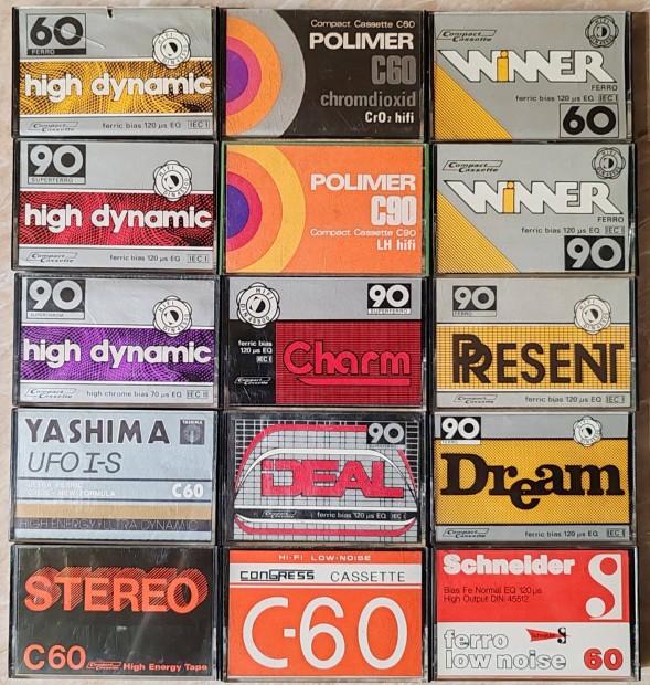 Retro magnókazetta csomag (36 db) egyben eladó