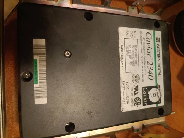 Retro merevlemez HDD Western Digital Caviar 2340