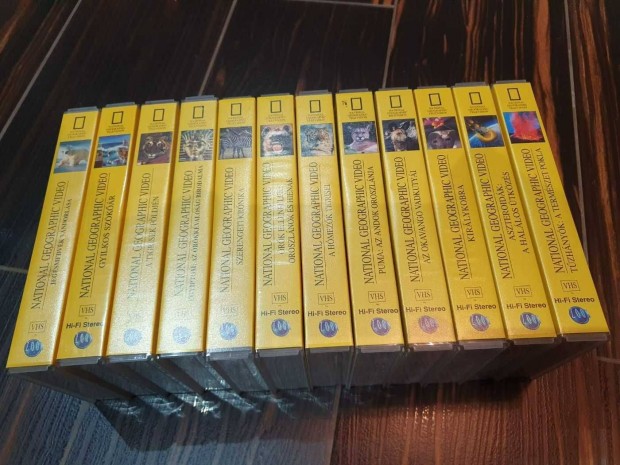 Retro national geographic ismeretterjeszt VHS kazettk csak egyben