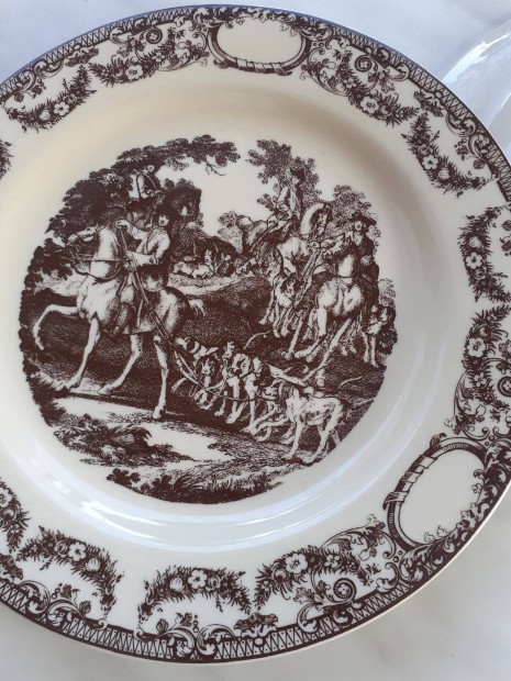 Retro nmet Ridinger porceln tnyr vadsz jelenetes