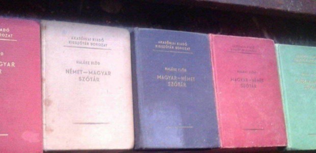 Retro német szótár gyűjtemény Halász Előd