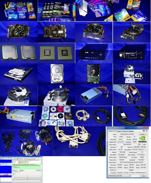 Retr pakk Gtx VGA, HDD, CD DVD 8cm, Tp ,Ht j .stb