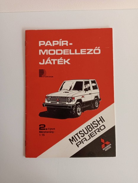 Retro papr modellez jtk Mitsubishi Pajero, Unirobot Kft