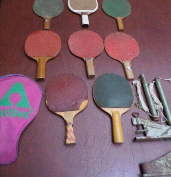 Retro pingpong ütő gyűjtemény