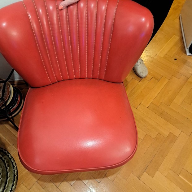Retro piros mini fotel 2db 1974