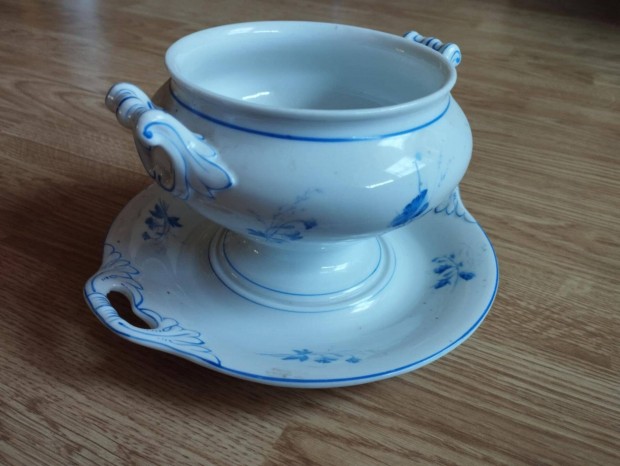 Retró porcelán cukortartó