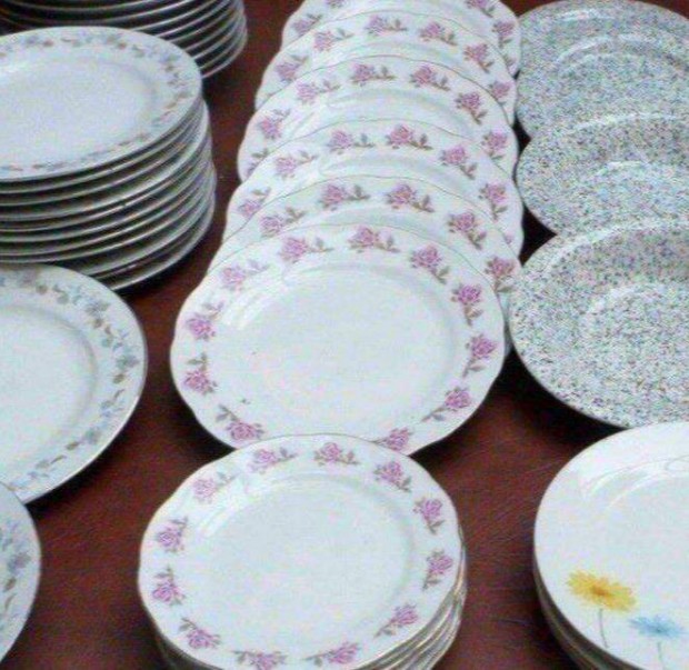 Retro porceln tnyr kszlet