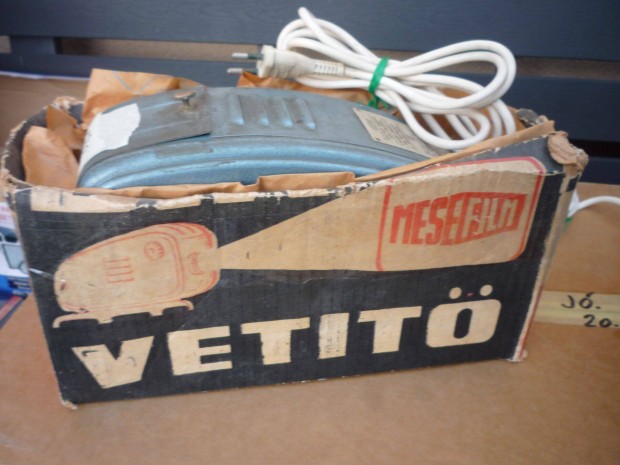 Retro régi Diavetítő lemezáru Gyári Dia Vetítőgép