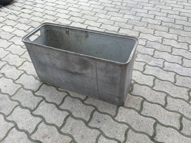 Retro régi alu alumínium doboz tároló rekesz
