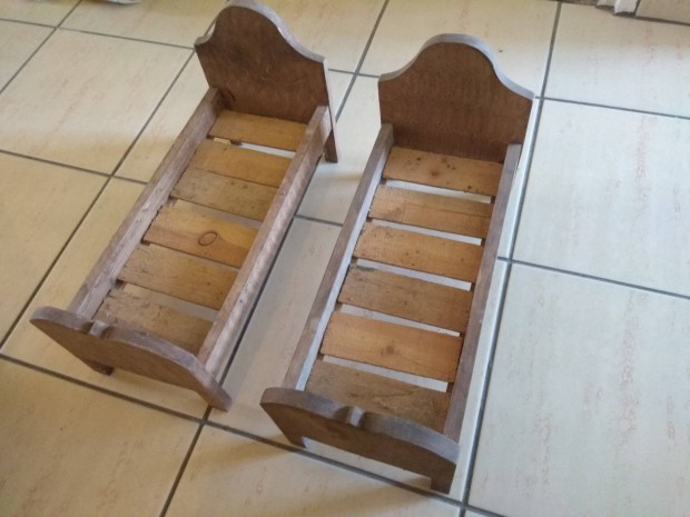 Retro régi loft Játék szoba bútor baba ágy babaágy
