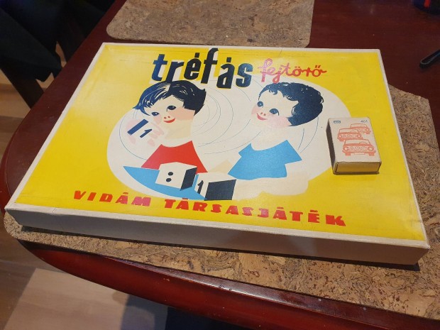 Retro ritka jszer trfs fejtr vidm trsasjtk 1963-bl