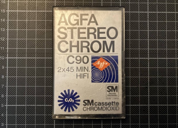 Retr ritkasg! Agfa Stereo Chrome C90 kazetta